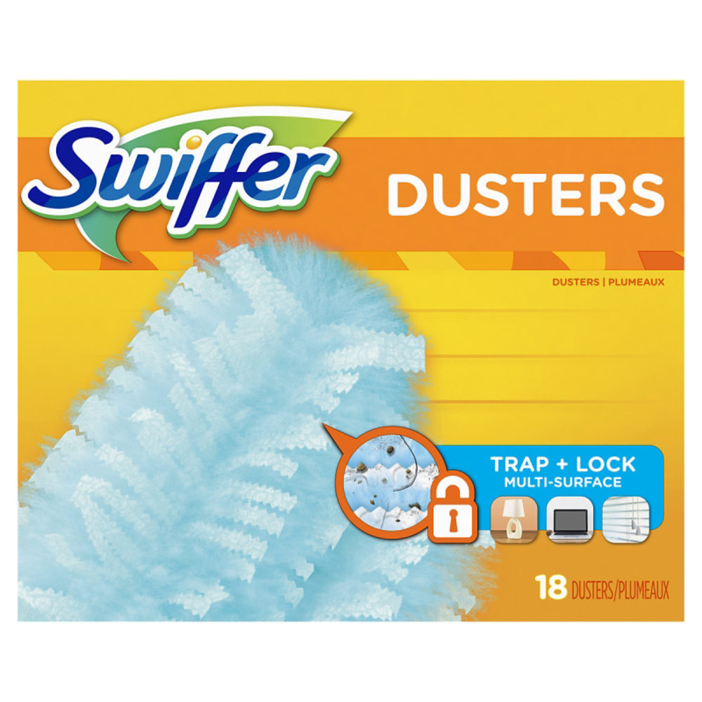 Swiffer Dry Sweeping Cloth Refills, Unscented, 9 1/2in x 7 5/8in, Pack Of 18 Cloths MPN:99036