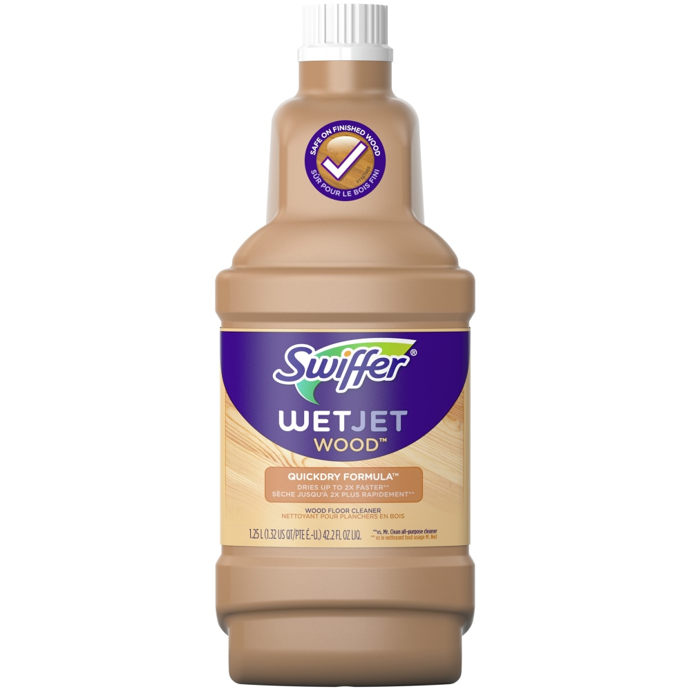 Swiffer WetJet Multipurpose Wood Floor Cleaner Solution Refill, 42.3 Oz Bottle MPN:23682