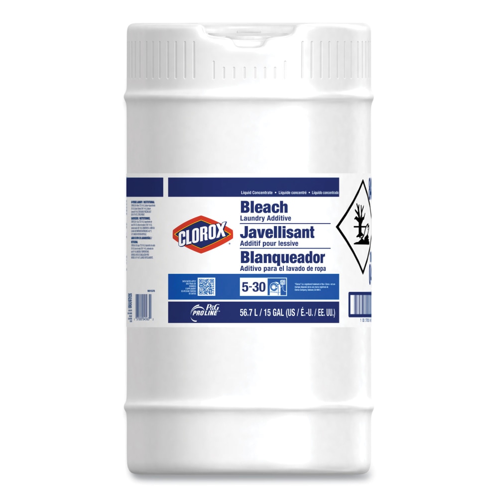 P&G Pro Line Clorox Bleach Laundry Additive, 15 gal Closed Loop Container MPN:04563