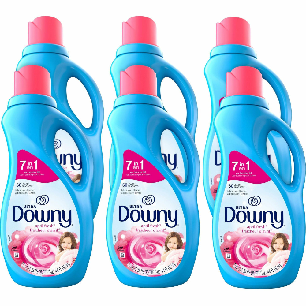 Downy Ultra Fabric Conditioner, 44 Oz, April Fresh Floral Scent, Carton Of 6 Bottles MPN:10033CT