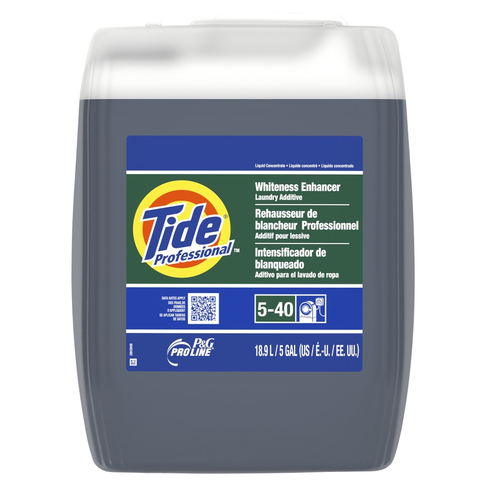 Tide Professional Whiteness Enhancer Laundry Additive, Closed Loop, 5 Gallons MPN:10037000706769