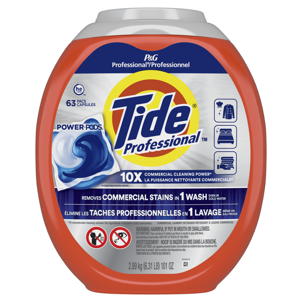 Tide Professional Commercial Power PODS Laundry Detergent, 63 PODS Per Pack MPN:3077214053