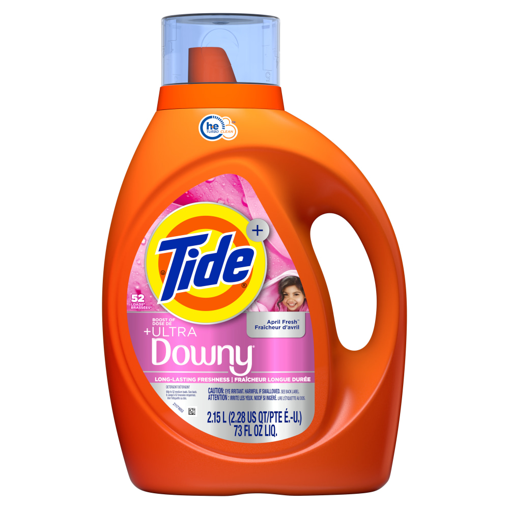 Tide Plus Boost of Ultra Downy Liquid Laundry Detergent, April Fresh Scent, 73 Oz MPN:3077217523