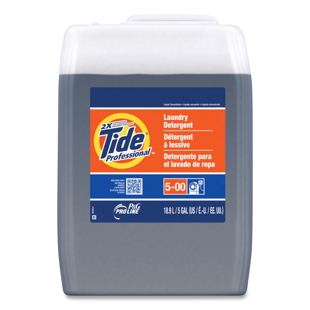 Tide Professional Pro 2x Liquid Laundry Detergent, Original Scent, 5 gal Pail MPN:70673