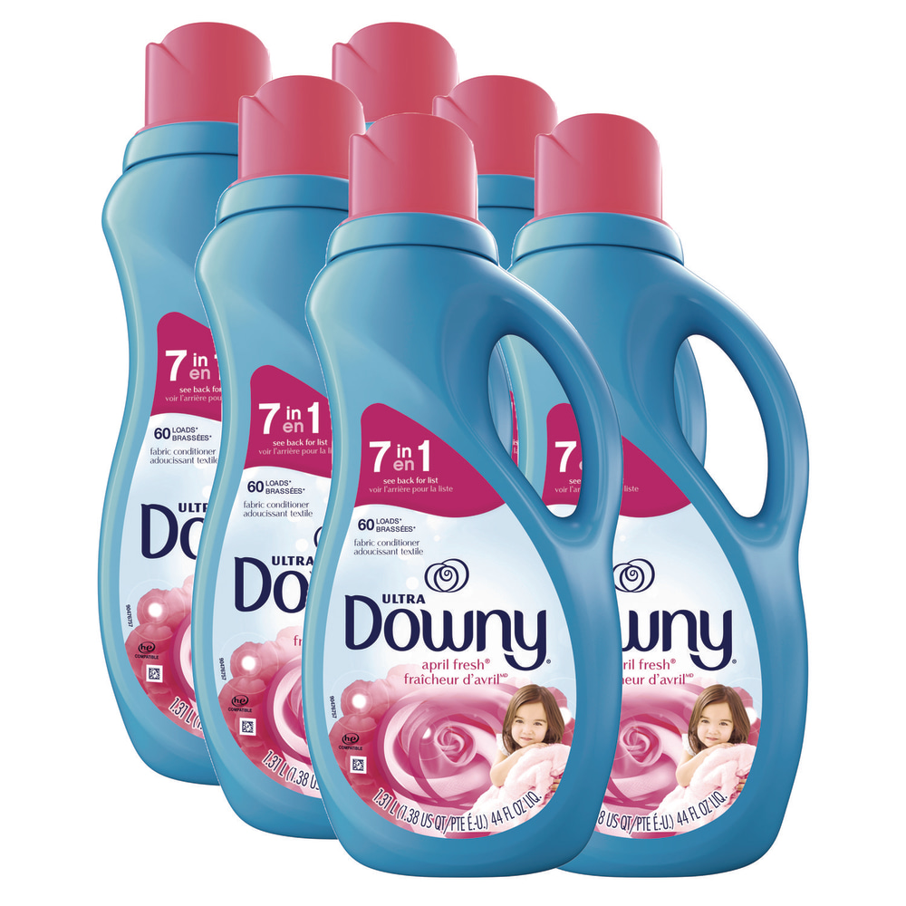 Downy Liquid Fabric Softener, April Fresh, 44 oz Bottle, 6/Carton MPN:80743434