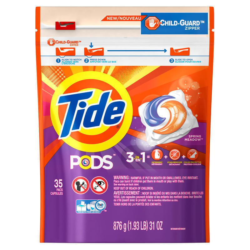 Tide 3 1 Pods Laundry Detergent, Pack of 35 Pods. (Min Order Qty 4) MPN:89261