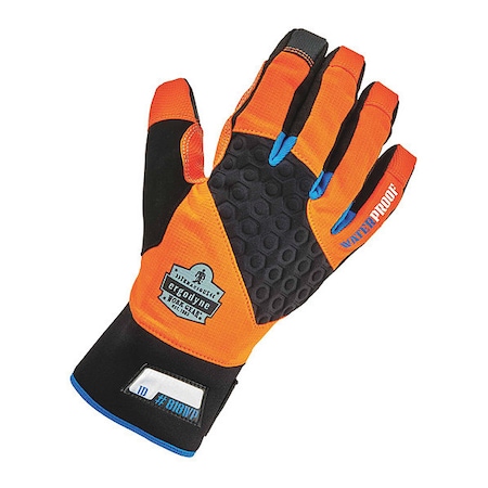 Thermal Waterproof Utility Gloves, Thinsulate Lining, Orange, XL MPN:818WP