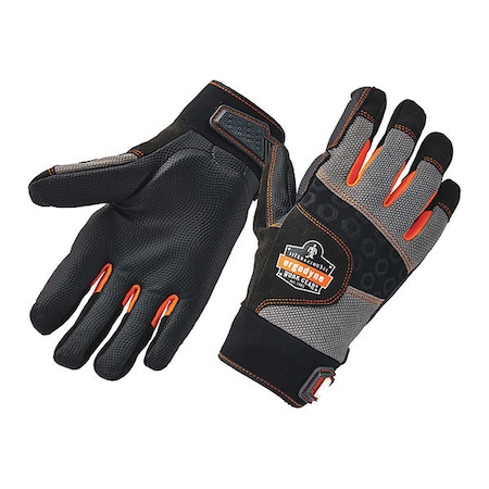 Mechanics Anti-Vibration Gloves, L, Black MPN:9002