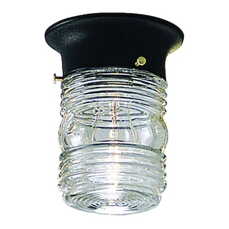 Utility Lantern 1-Light Close-to-Ceiling, 60 W, Black MPN:P5603-31