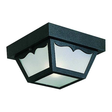 Outdoor 1-Light Flush Mount, 60 W, Black MPN:P5744-31