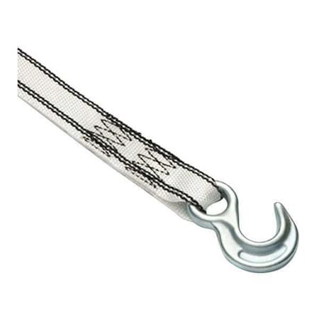 TowStrp, PolyWebing, w/Hks, 15 ft. x 1-3/4