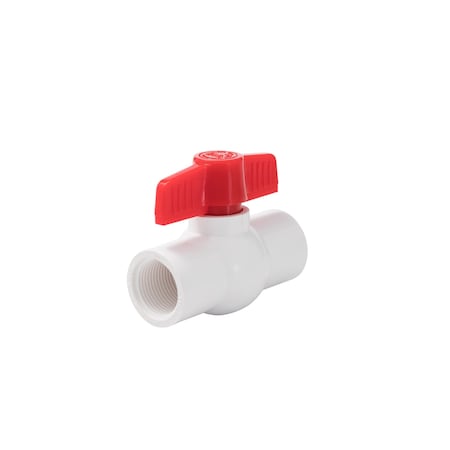 Schedule Ball Valve, Pvc, 40, Ips 3/4