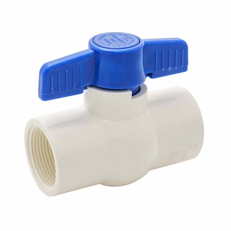 Schedule Ball Valve, Pvc, 40, Ips 1-1/4
