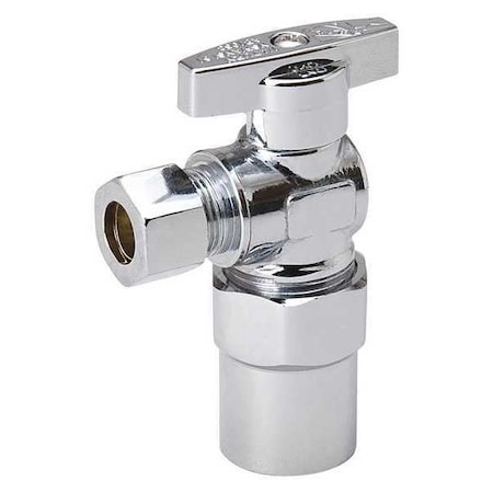 Compression Angle Stop 1/2 Cpv x 3/8 Od PK10 MPN:190-732HC