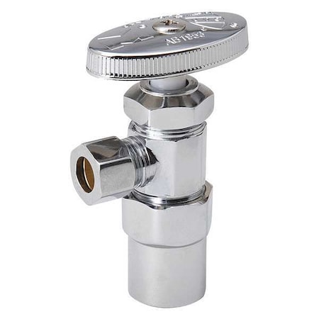 Compression Angle Stop 1/2 Cpv x 3/8 Od PK10 MPN:192-732HC
