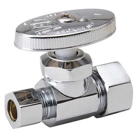 Comp Straight Stop Valve 5/8 Od x 3/8 Od PK12 MPN:193-032HC
