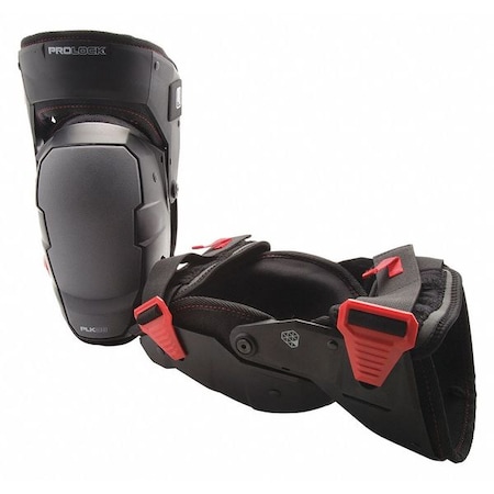 Impact-Absorbing Gel Knee Pads, With Thigh Stabilization, Adjustable, Black MPN:93183