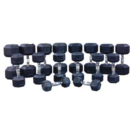Dumbbell 40 Piece Set, 2100 Lbs. MPN:HEXR-SET