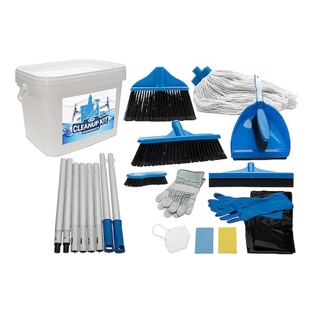 Flood Clean Up Kit, Plastic 18 Components, 4 People Served MPN:GRK1112