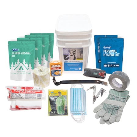 Survival Kit, Plastic 68 Components, 4 People Served MPN:K4004