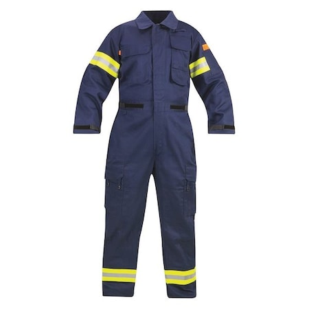 Extrication Suit, Fire Resistant Cotton; Nylon, 7.7 oz Fabric Weight, 32 in Inseam, Navy, 5XL MPN:F51412X4125XL2