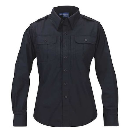Tactical Shirt, 35% Cotton Ripstop, 65% Polyester, Zipper, 5 Pocket(s), Blue, XL MPN:F530550450XL