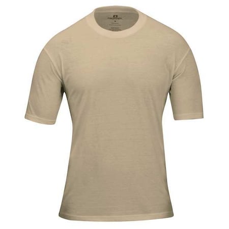 Men's 3 Pack T-Shirt, 60% Cotton/40% Polyester, Pullover, 0 Pocket(s), Tan, XL, 3 PK MPN:F53060U248XL