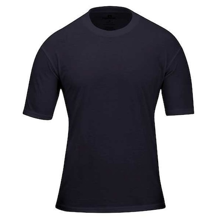 Men's 3 Pack T-Shirt, 60% Cotton/40% Polyester, Pullover, 0 Pocket(s), Navy, M, 3 PK MPN:F53060U450M