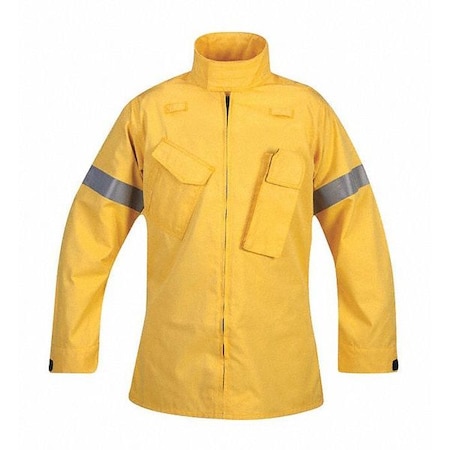 Wildland Overshirt, Sigma FR Fabric, Zipper, 2 Pocket(s), Yellow, Large MPN:F53072L700L2
