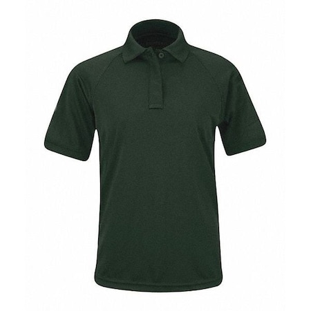 Tactical Polo Shirt, 100% Polyester, Button, 1 Pocket(s), Blue, S MPN:F53220A475S