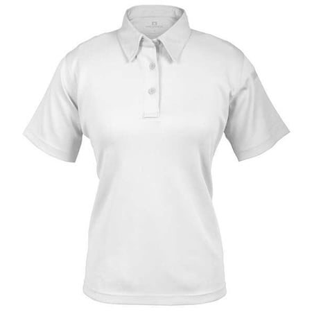 Tactical Polo Shirt, 6% Spandex, 94% Polyester, Short Sleeve Length, White MPN:F532772100S