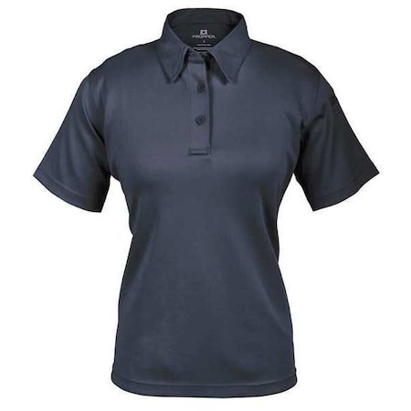 Tactical Polo Shirt, 6% Spandex, 94% Polyester, Short Sleeve Length, Blue MPN:F532772450S