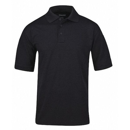 Men's Uniform Polo, 100% Polyester Pique, 3 Button, 1 Pen Pocket(s), LAPD Navy, 2XL MPN:F53554C450XXL
