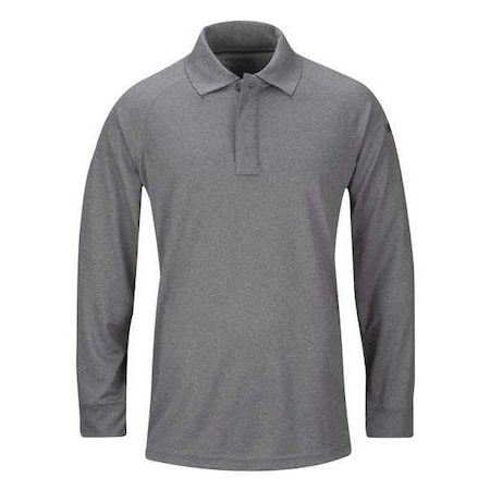 Tactical Polo Shirt, 100% Polyester, Pullover, No Pocket(s), Gray, 2XL MPN:F53620A023XXL