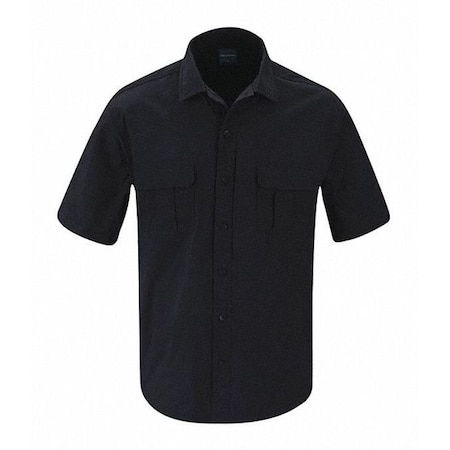 Short Sleeve Tactical Shirt, 6% Spandex, 94% Nylon, Button, 4 Pocket(s), Navy, XS MPN:F53743C450XS