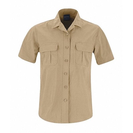 Tactical Shirt, 6% Spandex, 94% Nylon, Button, 4 Pocket(s), Khaki, 3XL MPN:F53763C2503XL