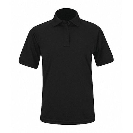Tactical Polo Shirt, 100% Polyester, Button, 1 Pocket(s), Black, 4XL MPN:F53834C0014XL