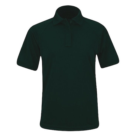 Tactical Polo Shirt, 100% Polyester, Button, 1 Pocket(s), Dark Green, M MPN:F53834C311M