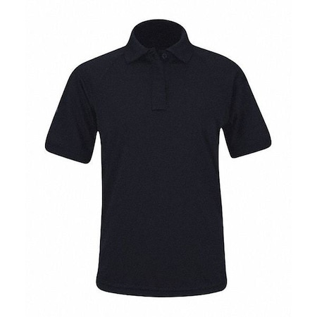 Tactical Polo Shirt, 100% Polyester, Button, 1 Pocket(s), Navy, XL MPN:F53834C450XL