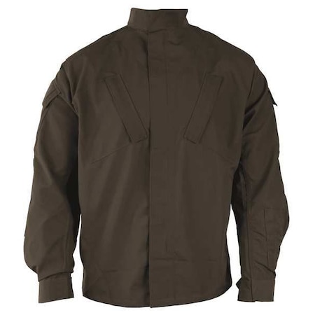 Coat, 65% Polyester/35% Cotton Ripstop, Adjustable Hook-and-Loop, Black, L/2XL MPN:F542438001XXL3