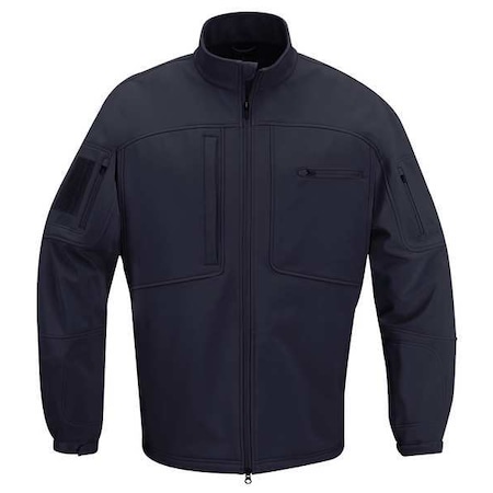 Jacket, 100% Polyester, Full Zipper Front, Navy, 2XL MPN:F54280X450XXL2