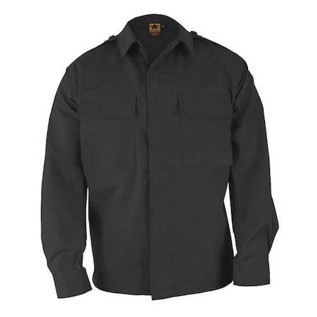 Long Sleeve BDU Shirt, 35% Ripstop, 65% Poly Cotton, Button, 2 Pocket(s), Gray, S MPN:F545238024S3