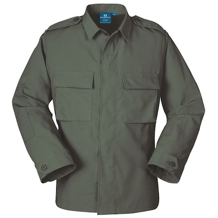 Long Sleeve BDU Shirt, 35% Cotton Ripstop, 65% Polyester, Button, 2 Pocket(s), Olive, 3XL MPN:F5452383303XL2