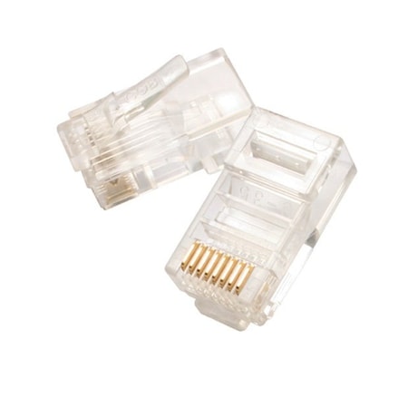 Modular Plug, Solid, 8P8C, Round Cable, PK50 MPN:702-022