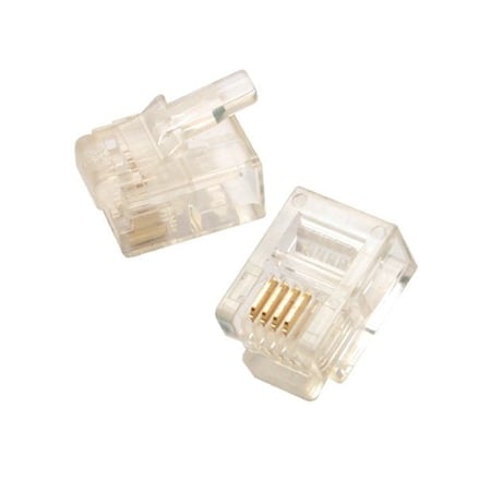 Modular Plug, Stranded, 4P4C, Flat Cbl, PK50 MPN:702-059