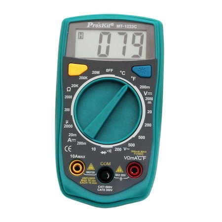 Multimeter, Digital, 3 1/2 MPN:MT-1233C
