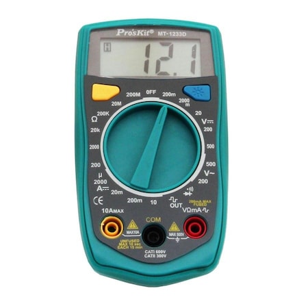Multimeter, Digital, 3 1/2 MPN:MT-1233D