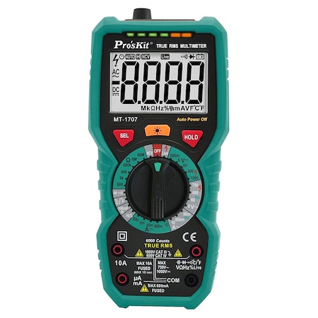 True, RMS Multimeter 3 5/6 MPN:MT-1707