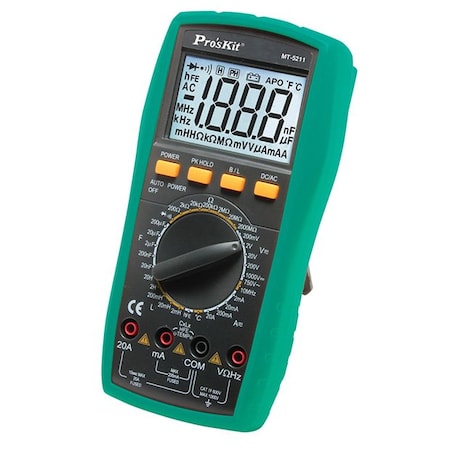 Multimeter, Professional Grade Digitalpk MPN:MT-5211