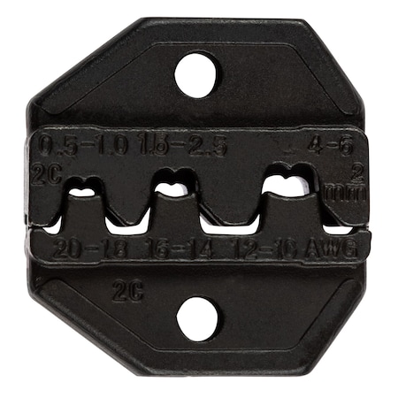 Upper/Lower Crimping Die, 12-10 AWG Cap. MPN:300-039
